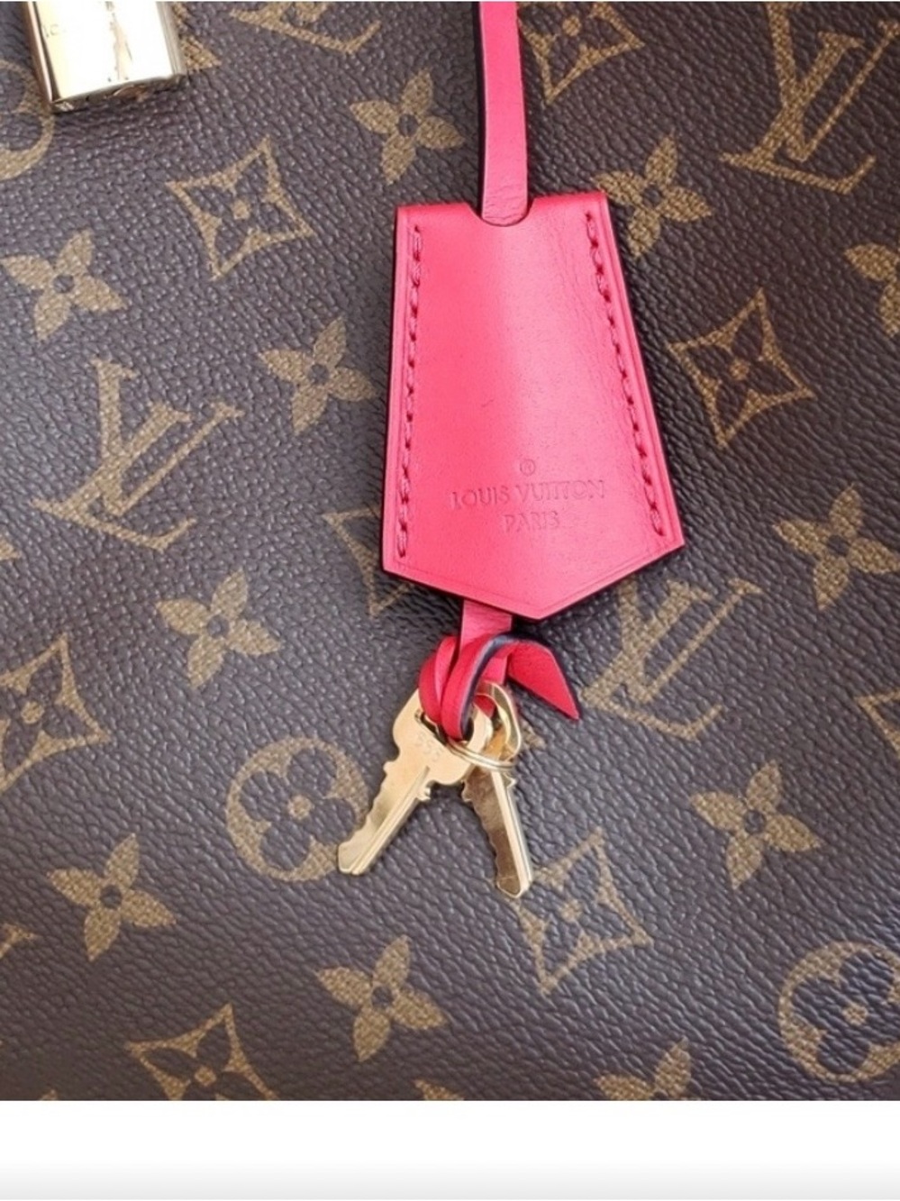 Authentic Louis Vuitton Flower Hobo with Red Trim. Flashy Class Like NEW!! - Picture 3 of 6